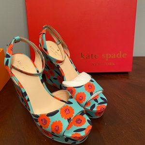 Brand new, Kate Spade wedges, size 8.5
